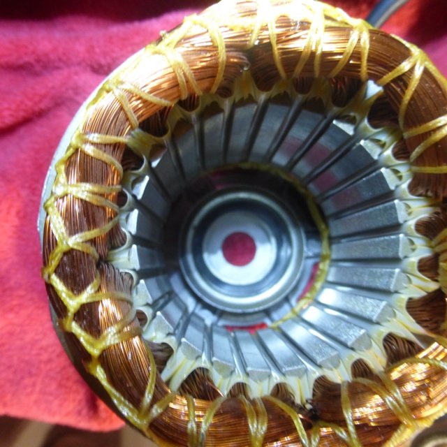 This is posterior half of motor casing. Condition inside is excellent